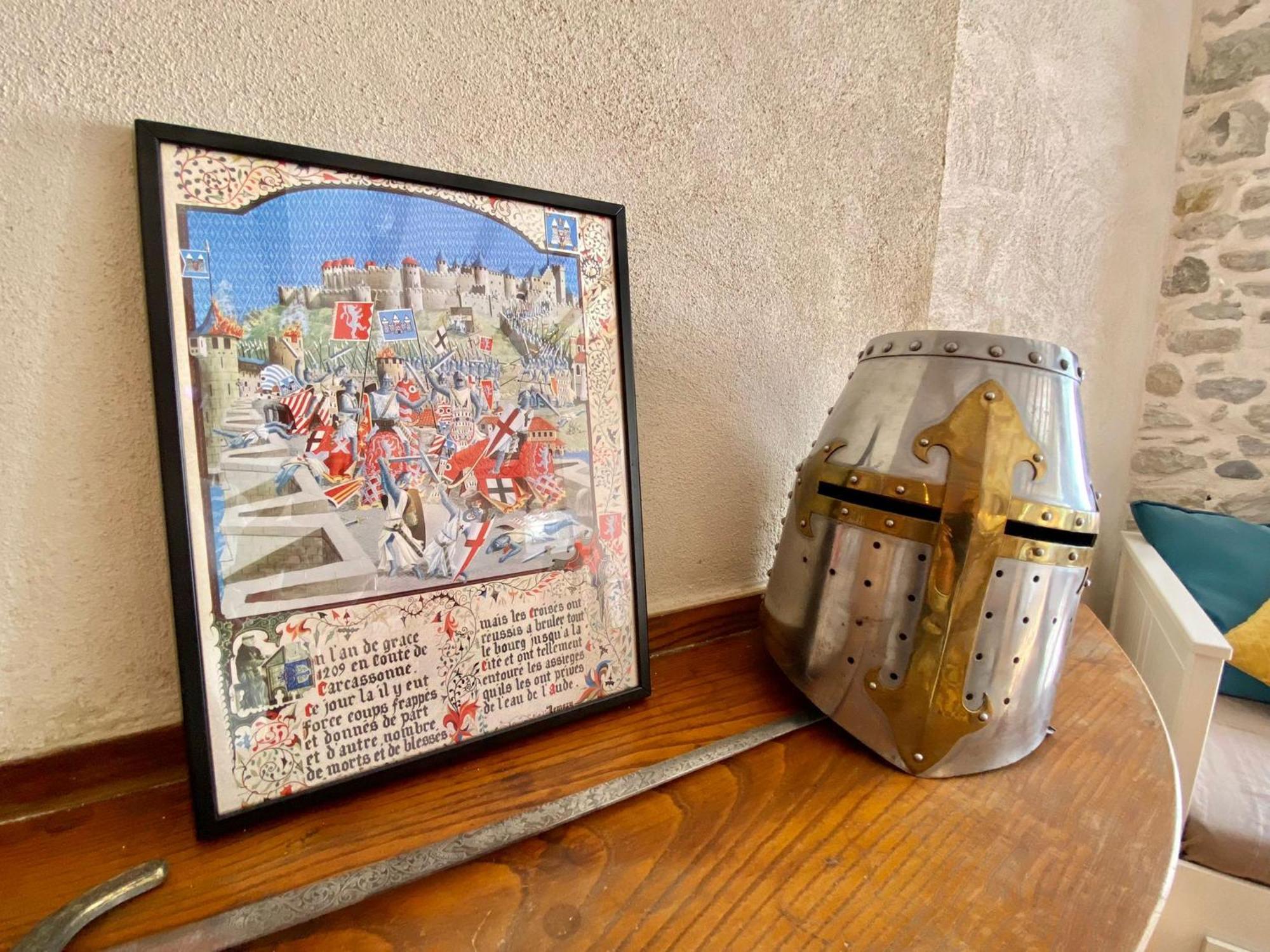 La Maison Des Templiers ~ Ostal Medieval ~ Logis Enchantes Каркассон Экстерьер фото
